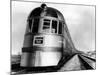 Engine Head on of Burlington Route Railroad Streamliner Denver Zephyr Chicago to Denver-null-Mounted Photographic Print