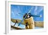 Engine of an Old Airplane from Low Angle-Gudella-Framed Photographic Print