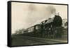 Engine Pulling Train-null-Framed Stretched Canvas