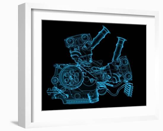 Engine-sauliusl-Framed Art Print