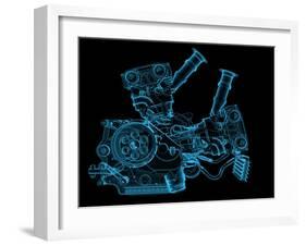 Engine-sauliusl-Framed Art Print