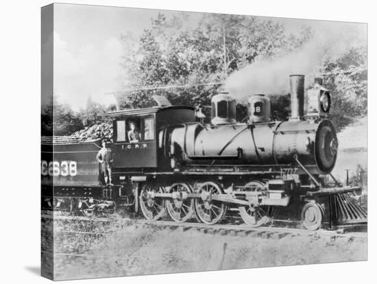 Engineer Casey Jones on Engine No. 638-J.E. France-Stretched Canvas