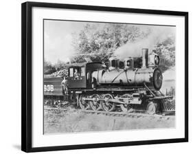 Engineer Casey Jones on Engine No. 638-J.E. France-Framed Photographic Print