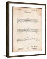 Engineer's Slide Rule Patent-Cole Borders-Framed Art Print