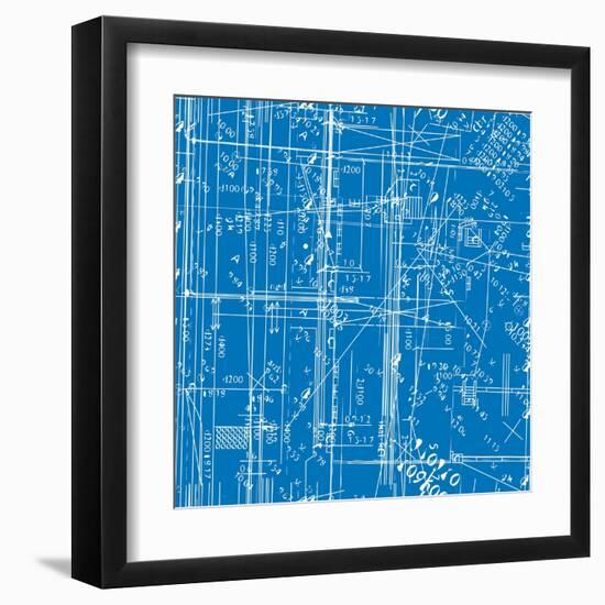 Engineering Blueprint-volmiller-Framed Art Print