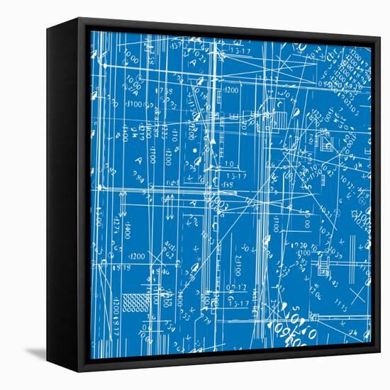 Engineering Blueprint-volmiller-Framed Stretched Canvas