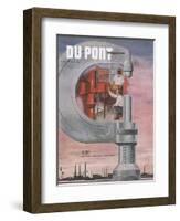 Engineering Research, Front Cover of the 'Dupont Magazine', August-September 1953-null-Framed Giclee Print