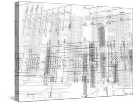 Engineering Scheme of Connection of Automation Equipmen-Engineeer-Stretched Canvas