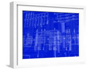 Engineering Scheme of Connection of Automation Equipmen-Engineeer-Framed Art Print