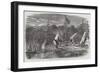 Engineers' Camp Scene on the Banks of the St Maurice-null-Framed Giclee Print