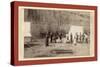 Engineers Corps Camp and Visitors-John C. H. Grabill-Stretched Canvas