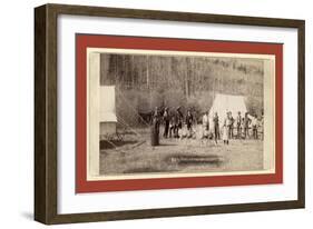 Engineers Corps Camp and Visitors-John C. H. Grabill-Framed Giclee Print