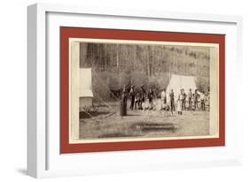 Engineers Corps Camp and Visitors-John C. H. Grabill-Framed Giclee Print