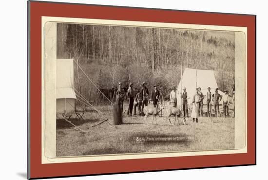 Engineers Corps Camp and Visitors-John C. H. Grabill-Mounted Giclee Print