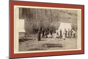 Engineers Corps Camp and Visitors-John C. H. Grabill-Mounted Giclee Print