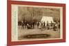 Engineers Corps Camp and Visitors-John C. H. Grabill-Mounted Giclee Print