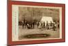 Engineers Corps Camp and Visitors-John C. H. Grabill-Mounted Giclee Print