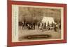 Engineers Corps Camp and Visitors-John C. H. Grabill-Mounted Giclee Print