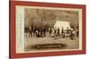 Engineers Corps Camp and Visitors-John C. H. Grabill-Stretched Canvas