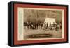 Engineers Corps Camp and Visitors-John C. H. Grabill-Framed Stretched Canvas