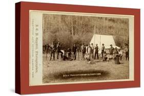 Engineers Corps Camp and Visitors-John C. H. Grabill-Stretched Canvas