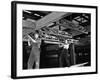 Engineers Lifting Steelwork into Position, South Yorkshire, 1954-Michael Walters-Framed Photographic Print