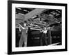 Engineers Lifting Steelwork into Position, South Yorkshire, 1954-Michael Walters-Framed Photographic Print