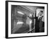 Engineers Studying Testing Results at the Langley Air Base Field-Carl Mydans-Framed Photographic Print