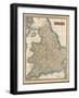 England and Wales Hand Coloured Engraving-null-Framed Photographic Print