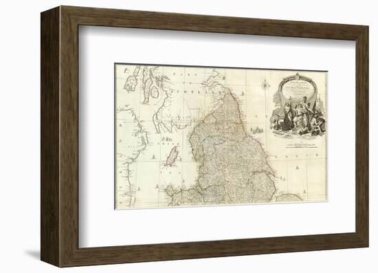 England and Wales (Northern section), c.1790-John Rocque-Framed Art Print