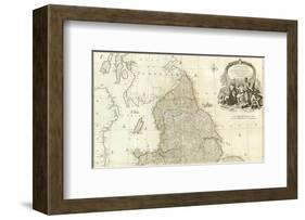 England and Wales (Northern section), c.1790-John Rocque-Framed Art Print