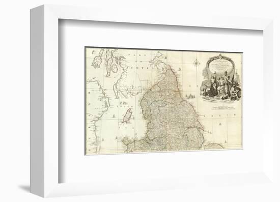 England and Wales (Northern section), c.1790-John Rocque-Framed Art Print