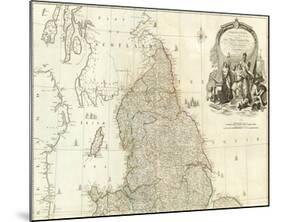 England and Wales (Northern section), c.1790-John Rocque-Mounted Art Print