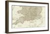 England and Wales (Southern section), c.1790-John Rocque-Framed Art Print