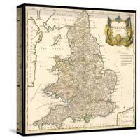 England and Wales-Robert Morden-Stretched Canvas