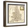 England and Wales-Robert Morden-Framed Art Print