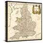 England and Wales-Robert Morden-Stretched Canvas