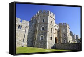 England, Berkshire, Royal Borough of Windsor and Maidenhead. Windsor Castle-Pamela Amedzro-Framed Stretched Canvas