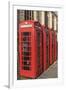 England, Cambridgeshire, Cambridge, Traditional Red Telephone Boxes-Steve Vidler-Framed Photographic Print