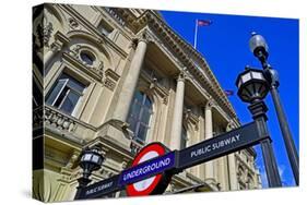 England, Central London, City of Westminster, West End. Piccadilly Circus Underground Station-Pamela Amedzro-Stretched Canvas