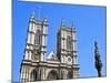 England, Central London, City of Westminster. Western Facade of Westminster Abbey-Pamela Amedzro-Mounted Photographic Print