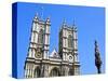 England, Central London, City of Westminster. Western Facade of Westminster Abbey-Pamela Amedzro-Stretched Canvas