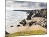 England, Cornwall, Bedruthan Steps, Coast, Sandy Beach, Rocks, Sea-Dietmar Walser-Mounted Photographic Print