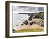 England, Cornwall, Bedruthan Steps, Coast, Sandy Beach, Rocks, Sea-Dietmar Walser-Framed Photographic Print