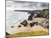 England, Cornwall, Bedruthan Steps, Coast, Sandy Beach, Rocks, Sea-Dietmar Walser-Mounted Photographic Print