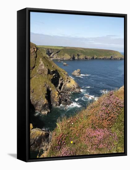 England, Cornwall; Hell's Mouth on the Wild Stretch of Coast Between Portreath and Hayle-Will Gray-Framed Stretched Canvas