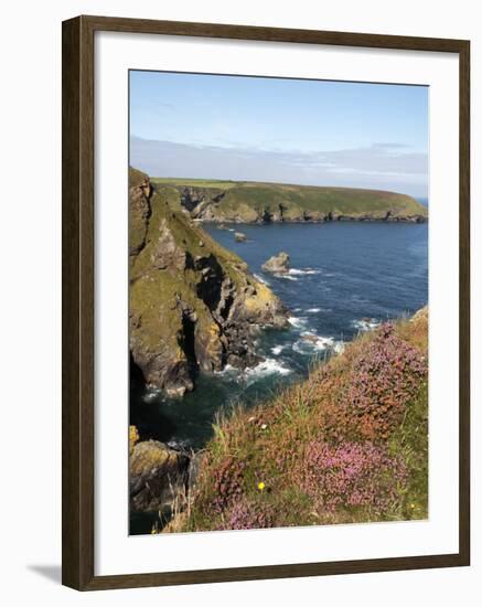 England, Cornwall; Hell's Mouth on the Wild Stretch of Coast Between Portreath and Hayle-Will Gray-Framed Photographic Print