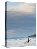 England, Cornwall, Newquay, Fistral Beach, Surfers, UK-Alan Copson-Stretched Canvas