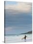 England, Cornwall, Newquay, Fistral Beach, Surfers, UK-Alan Copson-Stretched Canvas