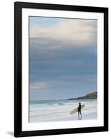 England, Cornwall, Newquay, Fistral Beach, Surfers, UK-Alan Copson-Framed Photographic Print